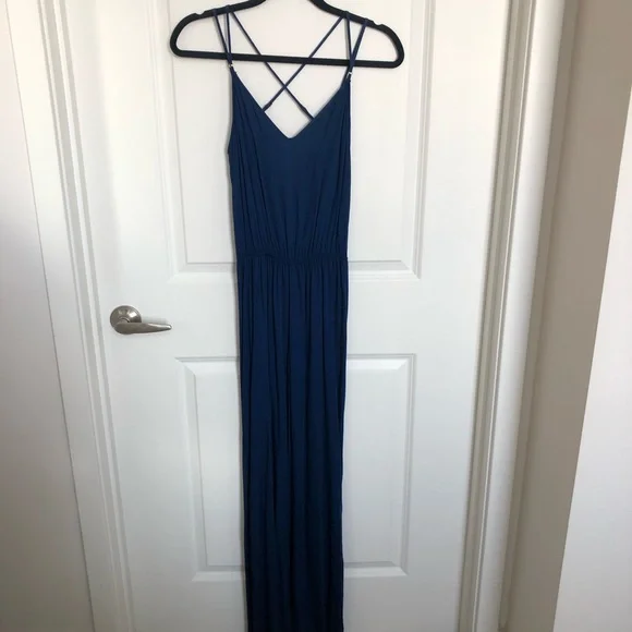 Arden B strappy blue wide leg jumpsuit - Picture 5 of 6